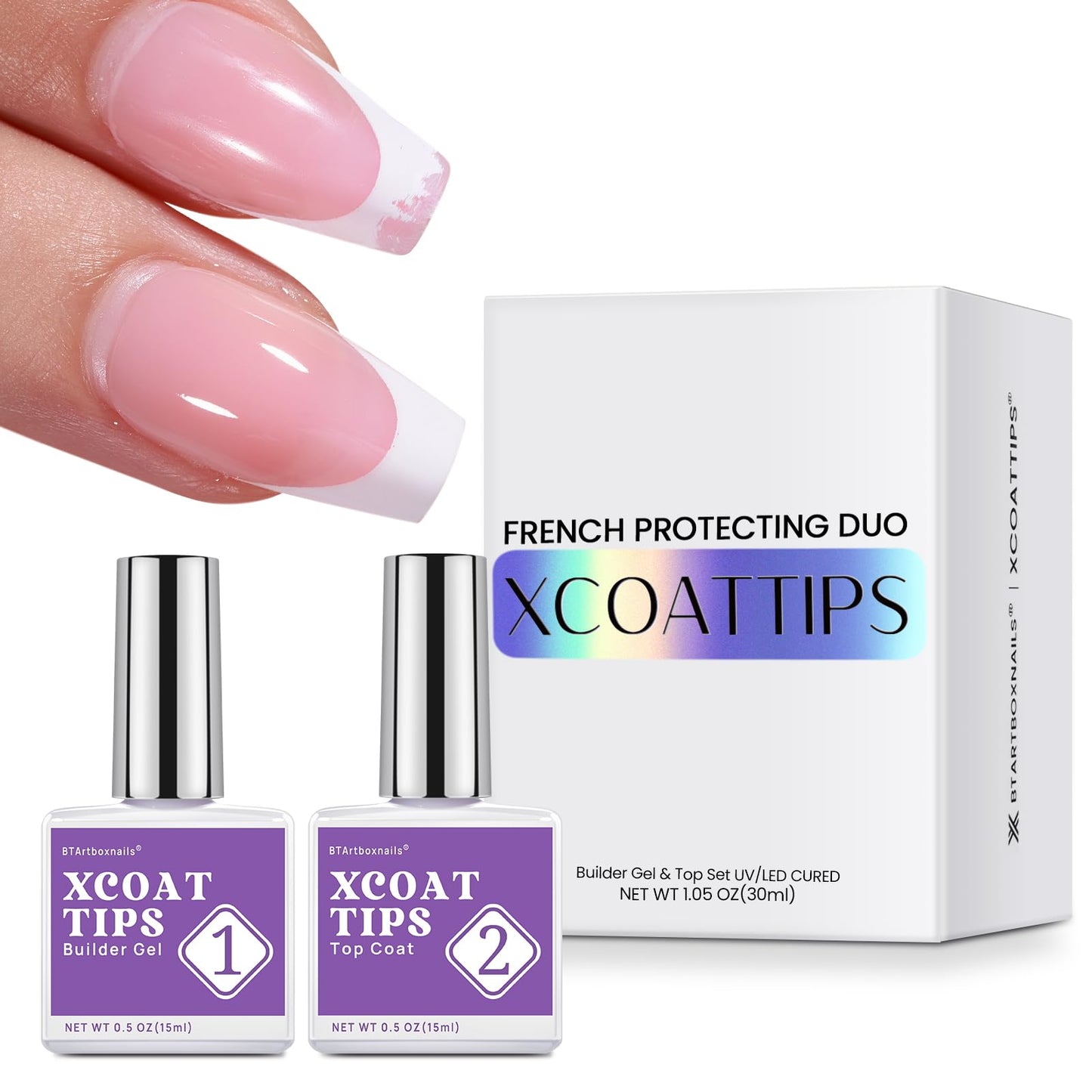 btartboxnails - Set de gel constructor y capa superior Frenc