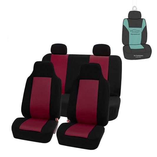 FH Group Juego completo de fundas de asiento de automóvil de