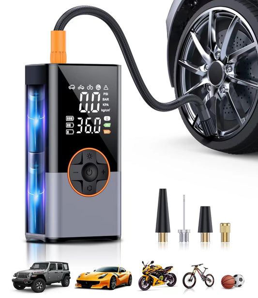 Tire Inflator Portable Air Compressor, 2X Faster Portable Ai
