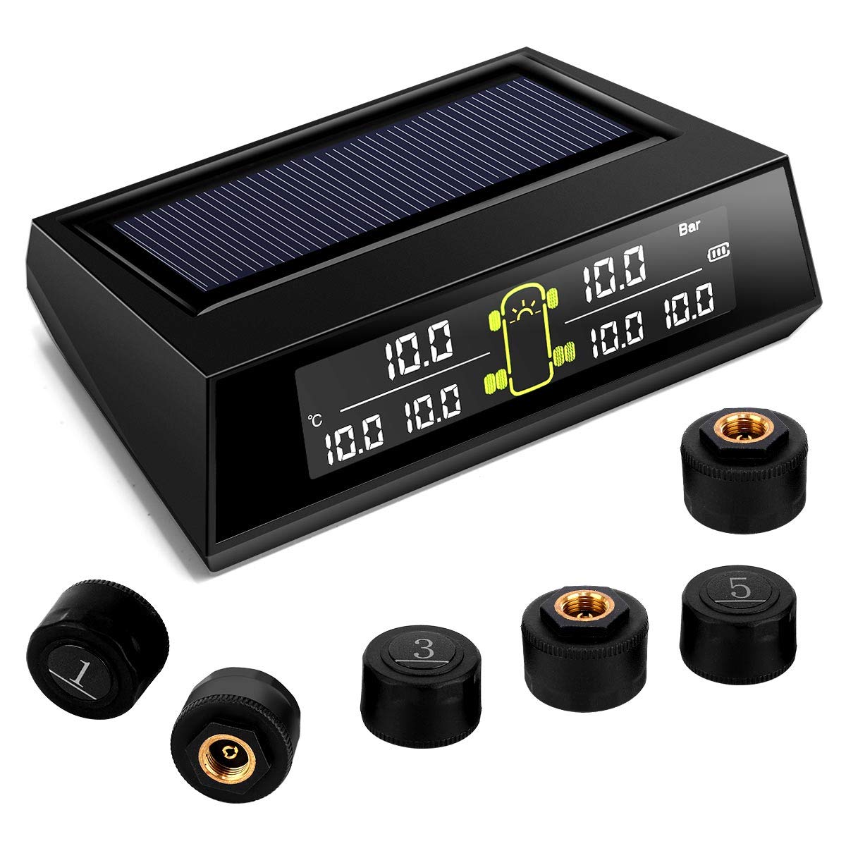 Sistema de monitoreo de presión de neumáticos TPMS para RV,