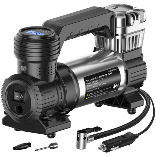 Avid Power Compresor de aire portátil de 12 V CC, inflado rá