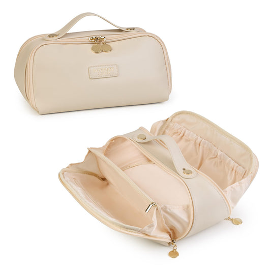 Bolsa de cosméticos de viaje, Marfil, Bolsa de cosméticos de