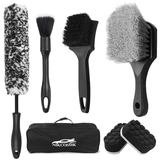 Kit de cepillos para ruedas de automóvil, cepillo de neumáti