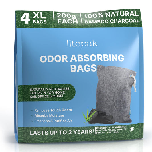 Litepak Bolsas absorbentes de olores – 4 bolsas XL – Elimina