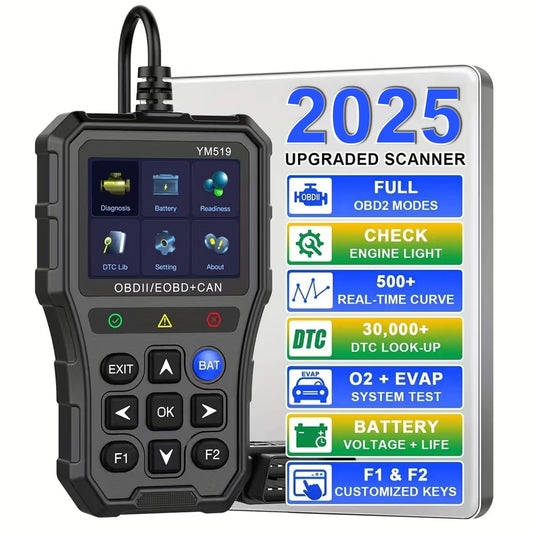 Herramienta de diagnóstico de escáner OBD2, pantalla a color