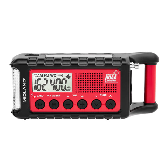 Midland ER310 - Radio AM/FM de emergencia con manivela, múlt