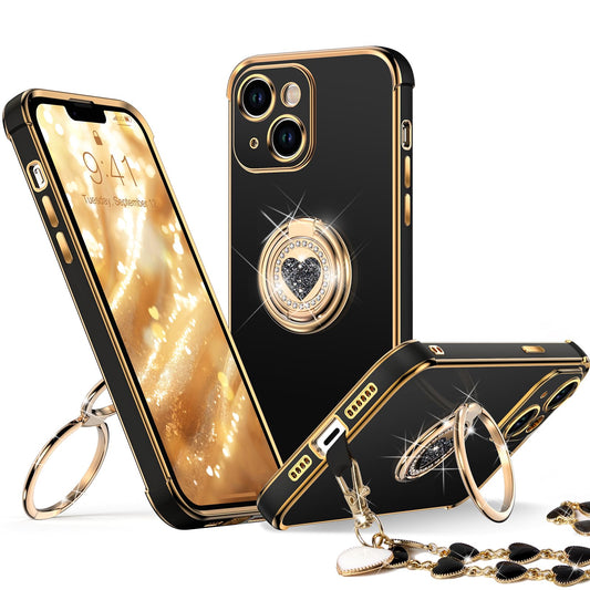 XYZ Funda para iPhone 13 con soporte, funda para teléfono co