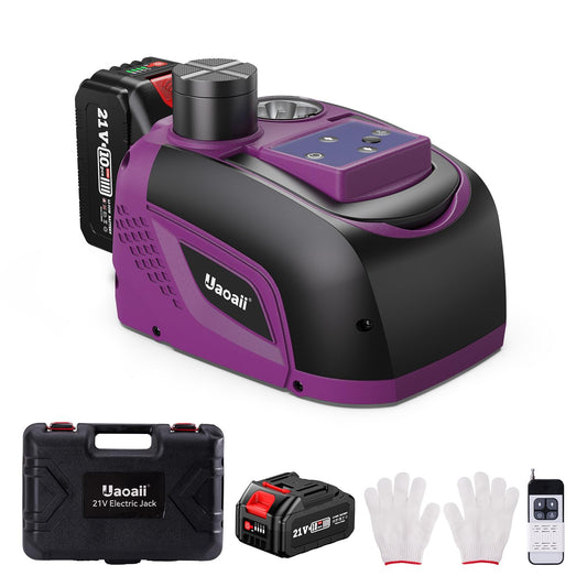 Gato eléctrico para coche de 5 toneladas, batería de 21 V 4.