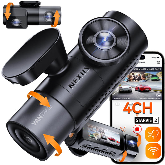 Vantrue N5 4 canales WiFi 360° todos los lados Dash Cam, STA