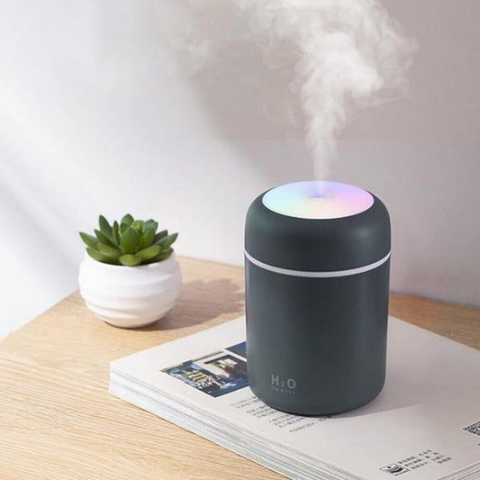 Mini humidificador portátil, colorido, niebla fría, alimenta