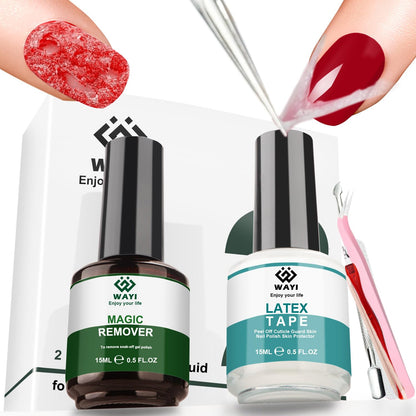 WAYI Kit de removedor de esmalte de gel – Removedor de esmal