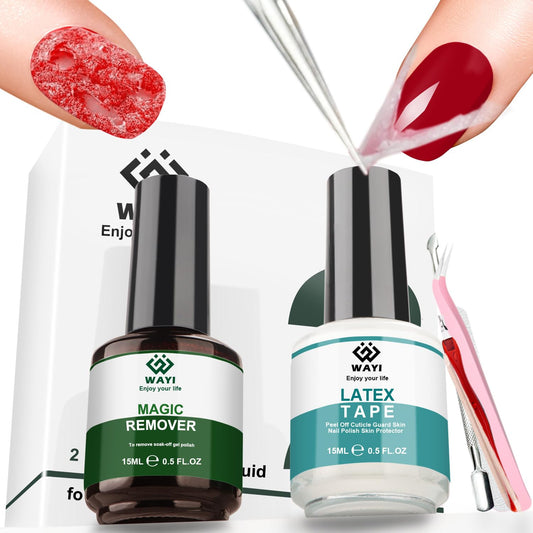 WAYI Kit de removedor de esmalte de gel – Removedor de esmal