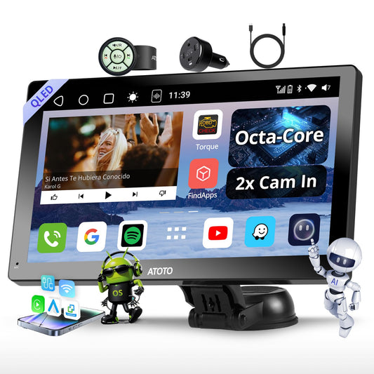 Carplay - Pantalla para automóvil, Android Auto inalámbrico,