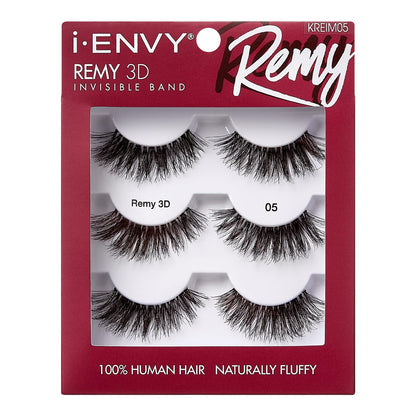 i-ENVY - Pestañas postizas, pestañas Remy 3D, paquete económ