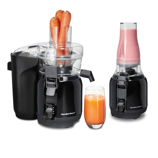 Hamilton Beach Juice & Blend - Máquina exprimidora 2 en 1 y
