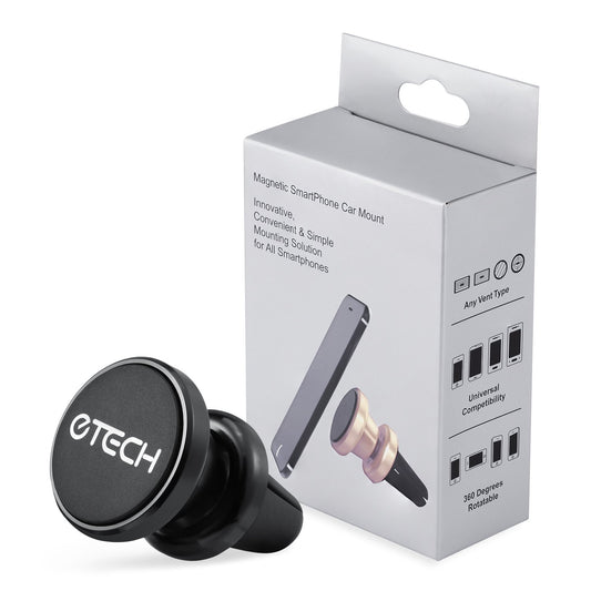 Soporte magnético para teléfono para automóvil, eTECH Magnet