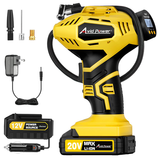 AVID POWER Inflador de neumáticos inalámbrico, compresor de