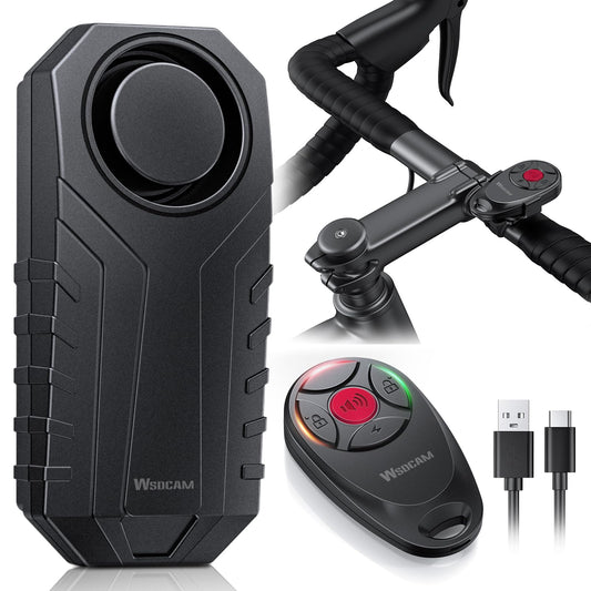 WSDCAM Alarma de bicicleta mejorada con control remoto – Ala