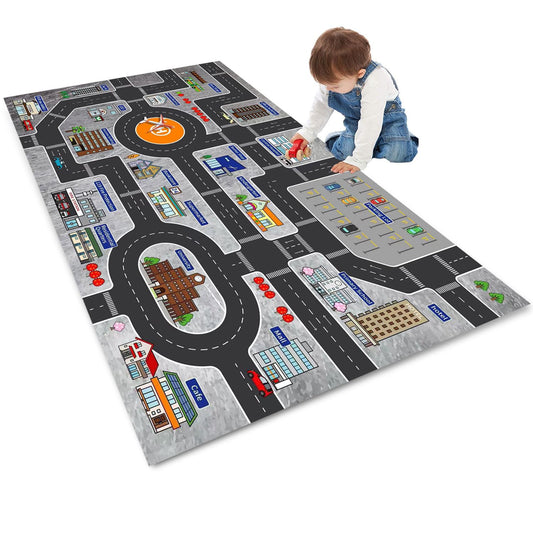 Alfombra de juego para niños, ideal para jugar con autos y j