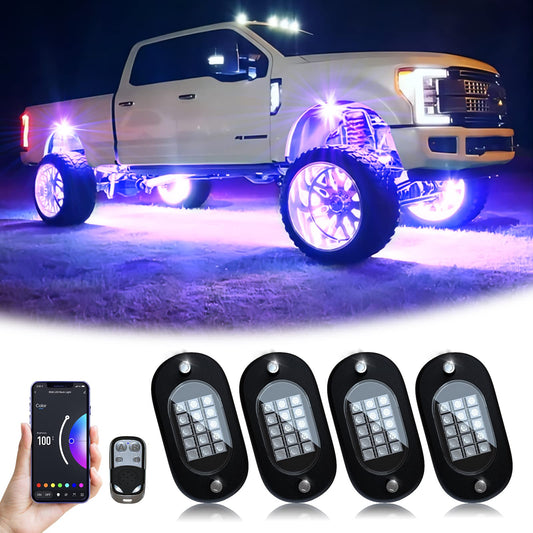 YiLaie Luces LED RGB, 60 LED de alto brillo, kit de luz de n
