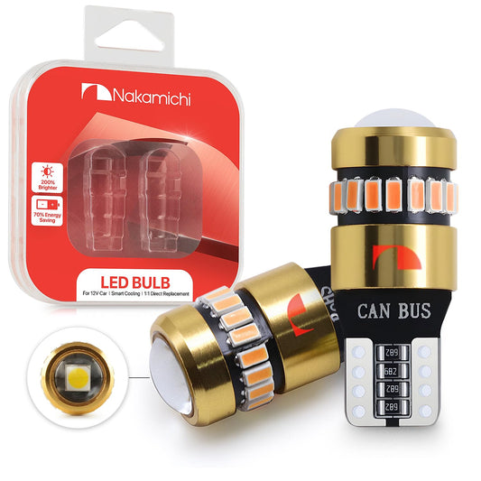 Nakamichi Bombilla LED T10 168 2825 194 W5W cuña 18+1 SMD 30