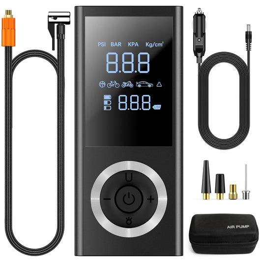Cordless Tire Inflator Portable Air Compressor, 150 PSI Air