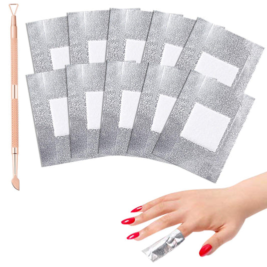 Juego de removedor de esmalte de uñas de gel, envolturas de