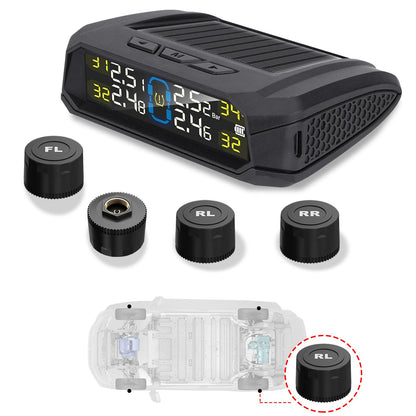Sistema de monitoreo de presión de neumáticos para automóvil