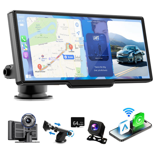 Pantalla Carplay inalámbrica para automóvil, Carplay portáti