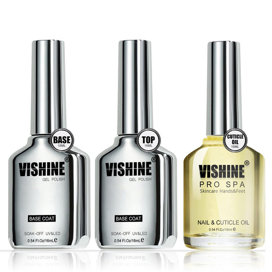 Vishine Juego de 3 esmaltes de uñas de gel de 0.5 fl oz, jue