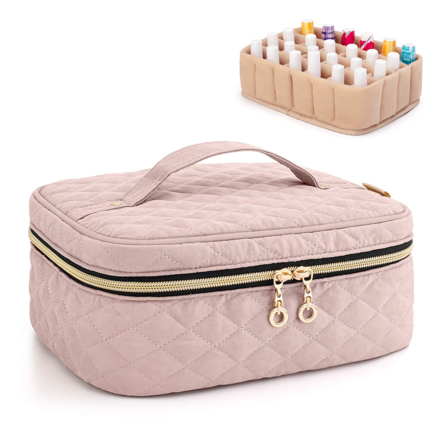 Yarwo Bolsa de transporte para esmalte de uñas con capacidad