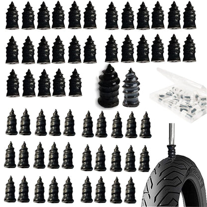 60 piezas de clavos de goma para reparación de neumáticos, r