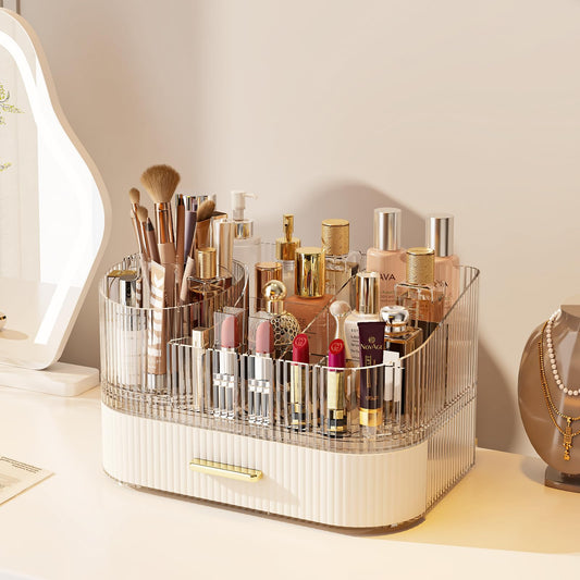MIUOPUR Organizador de maquillaje con soporte giratorio para