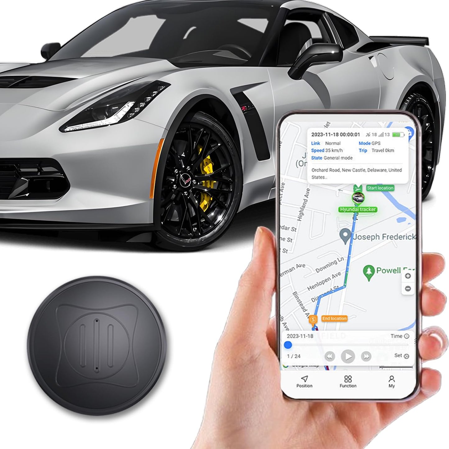 Mini rastreador GPS para vehículos, mini localizador magnéti