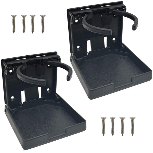 2 soportes plegables ajustables para bebidas con tornillos/p