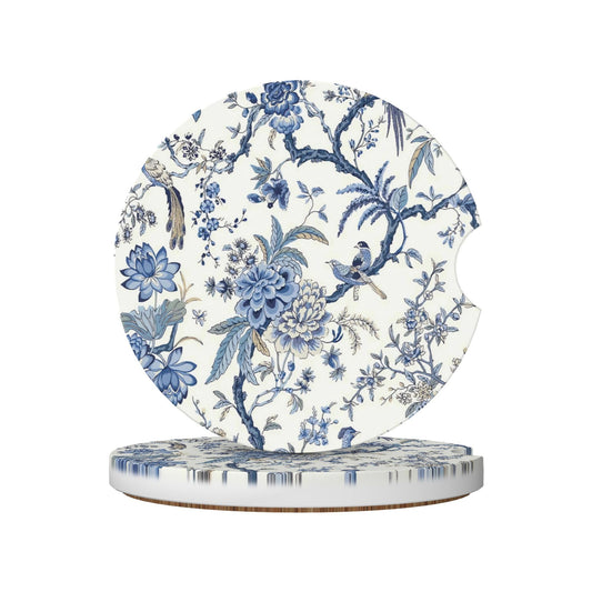 Chinoiserie - Posavasos para automóvil, diseño de pájaros az
