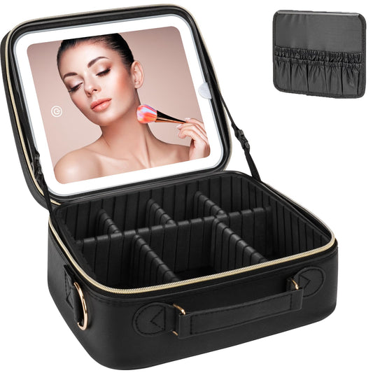 Bolsa de maquillaje, Negro -, Bolsa de maquillaje
