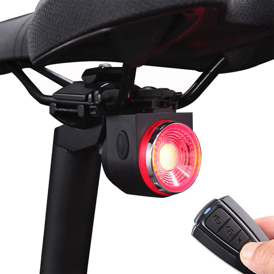 G Keni Alarma inteligente antirrobo para bicicleta, luz tras