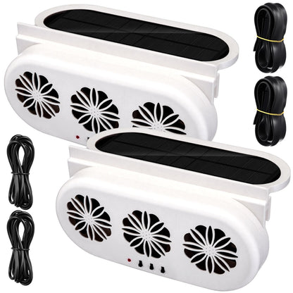 Paquete de 2 ventiladores de escape de automóvil con energía