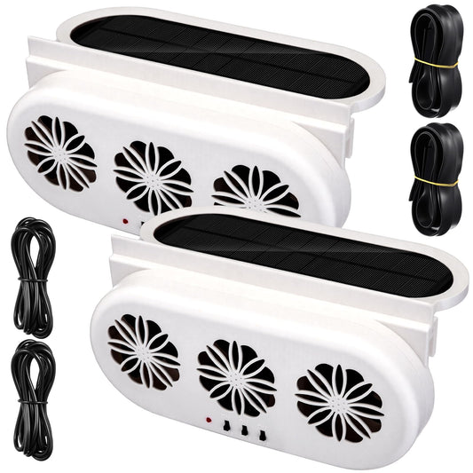 Paquete de 2 ventiladores de escape de automóvil con energía