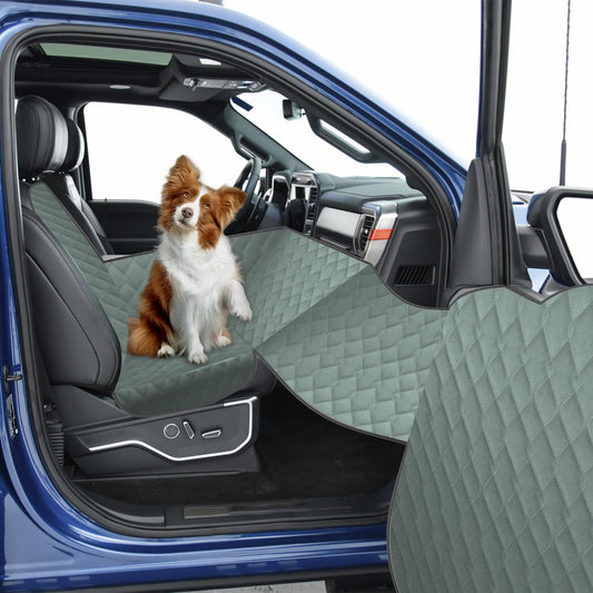 Funda de asiento de camión para perro para asiento delantero