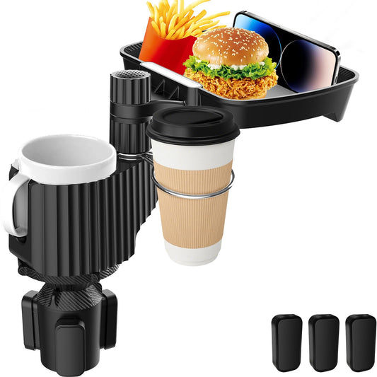SUYUDSM Bandeja para portavasos de automóvil, expansor de po