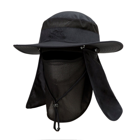 YR.Lover Gorra de pesca de ala ancha con protección solar UV