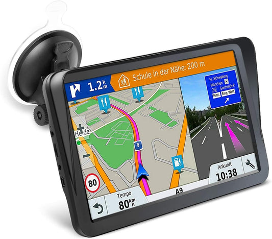Navegador GPS para automóvil, mapa 2025 de 9 pulgadas, panta