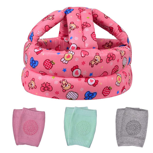 TORASO Baby Helmet & Baby Knee Pads for Crawling,Infant Helm