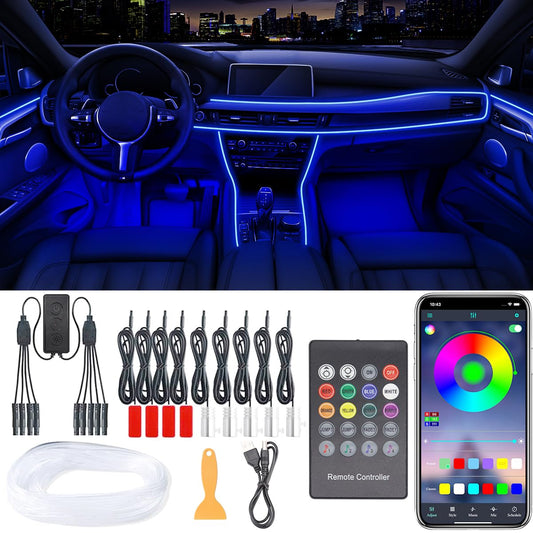 Luces interiores para automóvil, tira LED 9 en 1 para automó
