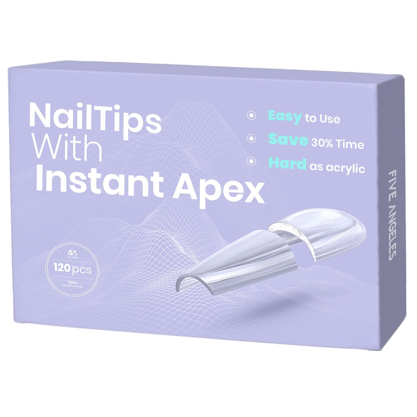 Angeles Tipex Instant Apex - Uñas postizas de ataúd largo, g