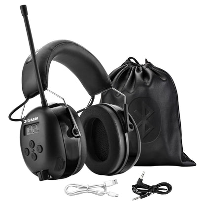 ZOHAN EM042 AM/FM Radio Headphone with Digital Display,Ear P