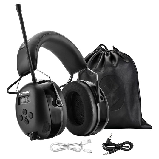 ZOHAN EM042 AM/FM Radio Headphone with Digital Display,Ear P