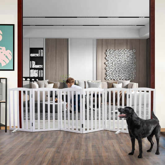 ZJSF Puerta plegable independiente para perros de interior p